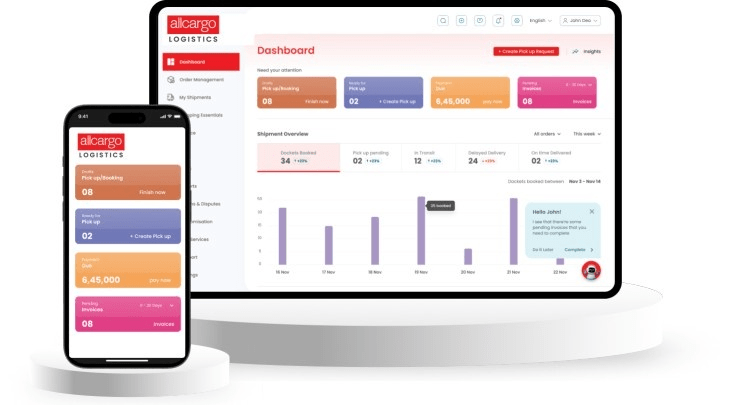 A transparent logistics tool
at your fingertips